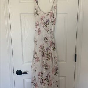 Brock Collection x H&M Floral Maxi Dress in Pink and Purple